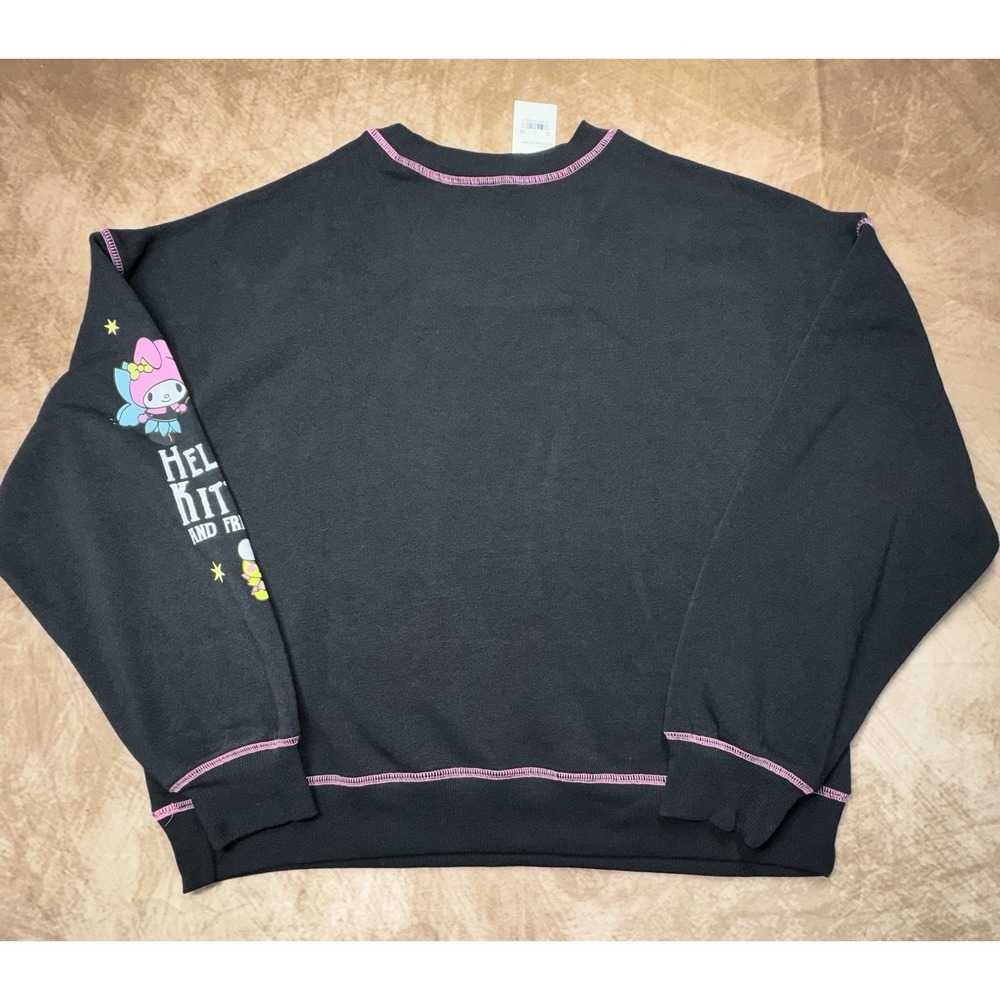 Sanrio Hello Kitty Halloween Graphic Sweatshirt Glow In The Dark Womens Large - Picture 8 of 8
